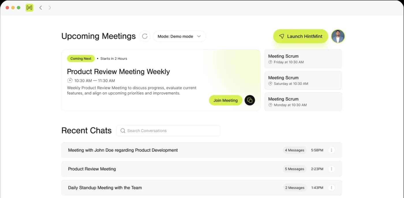 HintMint - AI Meeting Assistant
